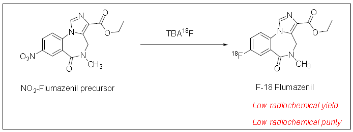 NO2-Flumazenil 전구체를 이용한 18F-Flumazenil 표지 한계성