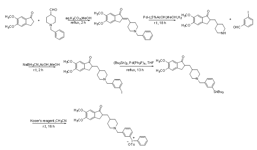 3-Fluoro Donepezil 이오도늄 설트 전구체 합성