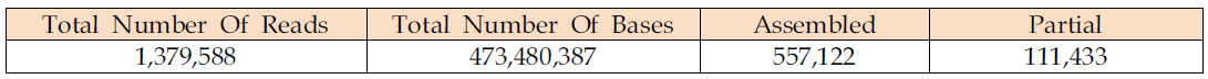 GS FLX Titanium으로 분석한 프로로센트럼 genome 염기서열 정보
