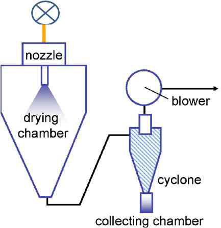 Spray drying을 이용한 microparticle 제작 과정