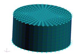 Finite element model for an elastomer