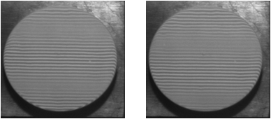 moiré pattern of optical flat