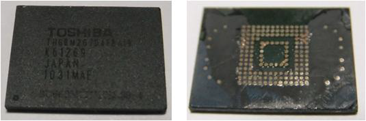 Flash memory specimen