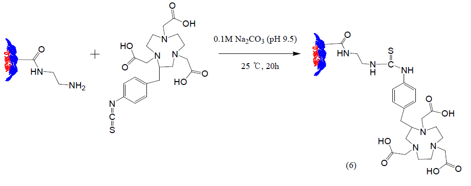 The synthesis of NOTA conjugated nano dendrimer composites (6)