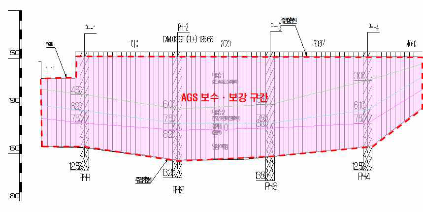 시험시공 보수보강 구간계획