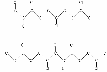 The structure of two examples of SCCP compounds