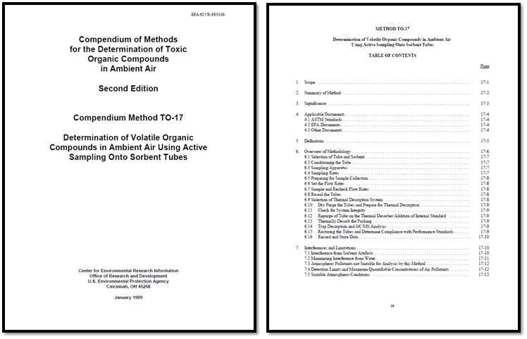 EPA 표준시험법 TO-17