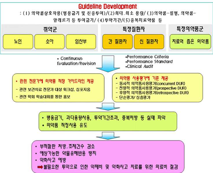 2006년도 국내 의약품적정사용 가이드라인 개발 개요