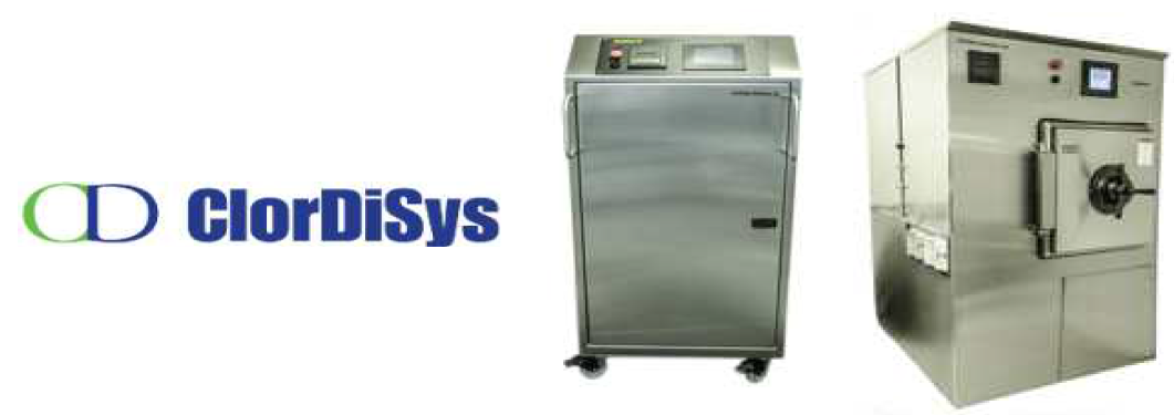좌: ClorDiSys 이산화염소가스 발생장치 MINIDOX-M™, 우: STERIDOX-VP™