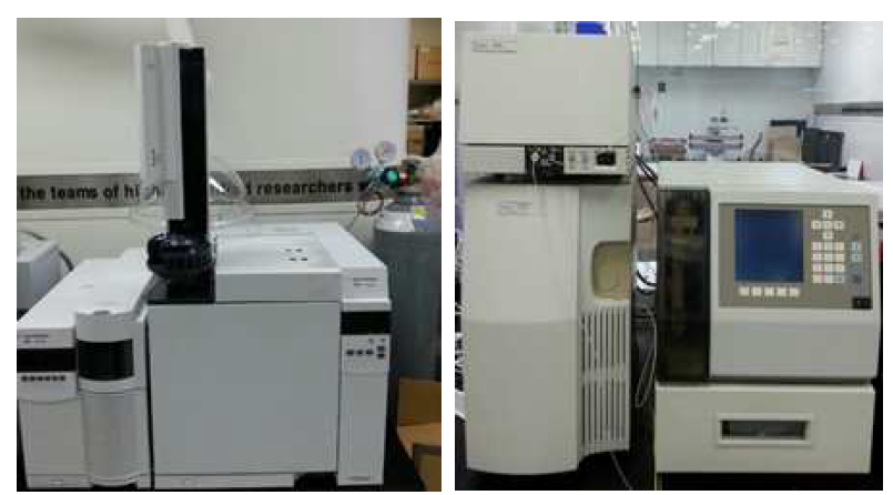 단량체 등의 분석에 사용되는 GC-MS와 HPLC