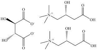 L-카르니틴타르트레이트의 구조