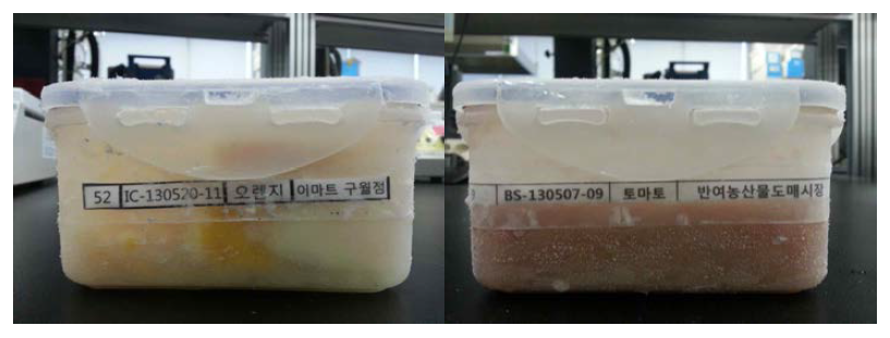 Attachment method on information of packed sample.