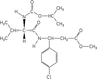 Molecular structure of valifenalate