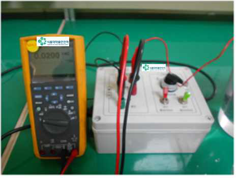 환자누설전류시험 측정결과(A사)