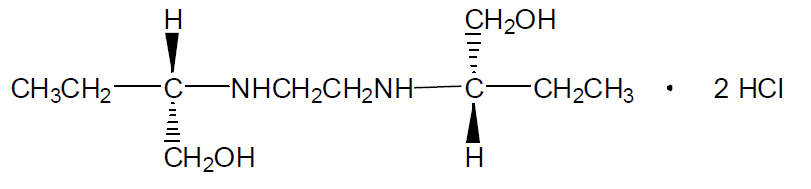 Chemical structures of Ethambutol Hydrochloride