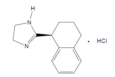 Chemical structures of Tetrahydrozoline Hydrochloride