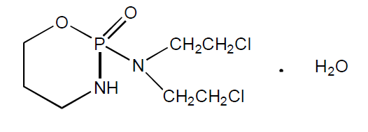 Chemical structures of Cyclophosphamide Hydrate