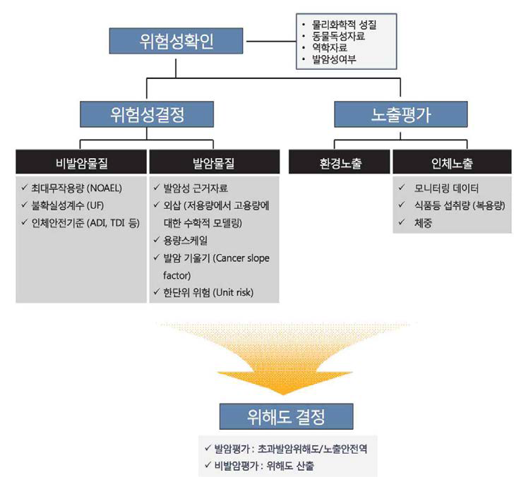 화학적 위해평가 수행절차