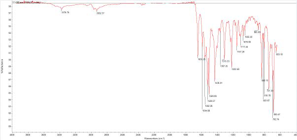 Form X FTIR spectra