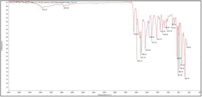 Form XXI FTIR spectrum