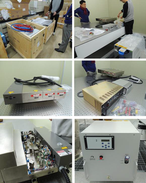 중성원자 이온화용 레이저 시스템 설치 과정