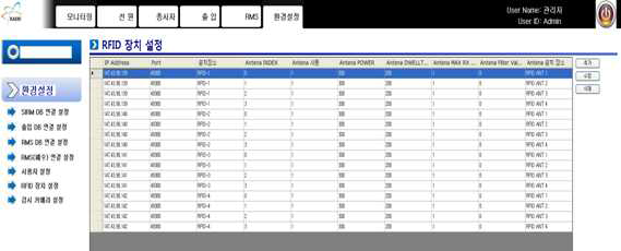 RFID 장치 설정