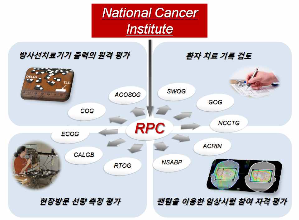 RPC와 협력하는 임상시험 수행기관들과 RPC에서 제공하는 프로그램들