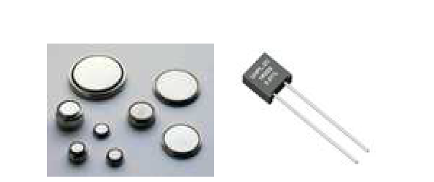 Button-type batteries and precision resistor to be used for power-generating CRM