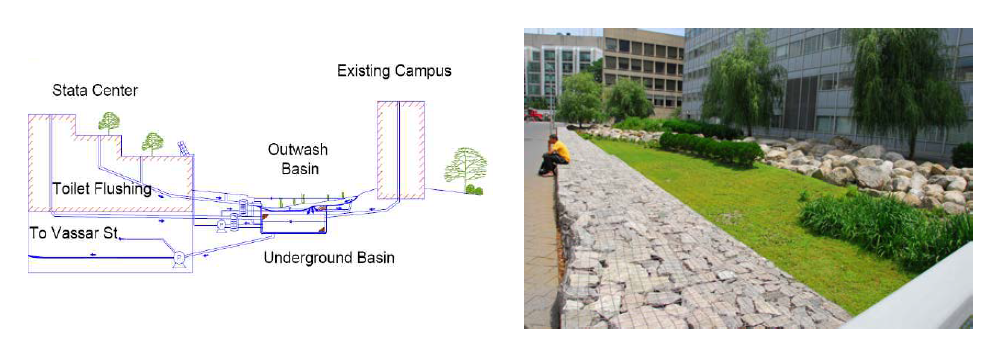 MIT STATA 센터 빗물이용 사례