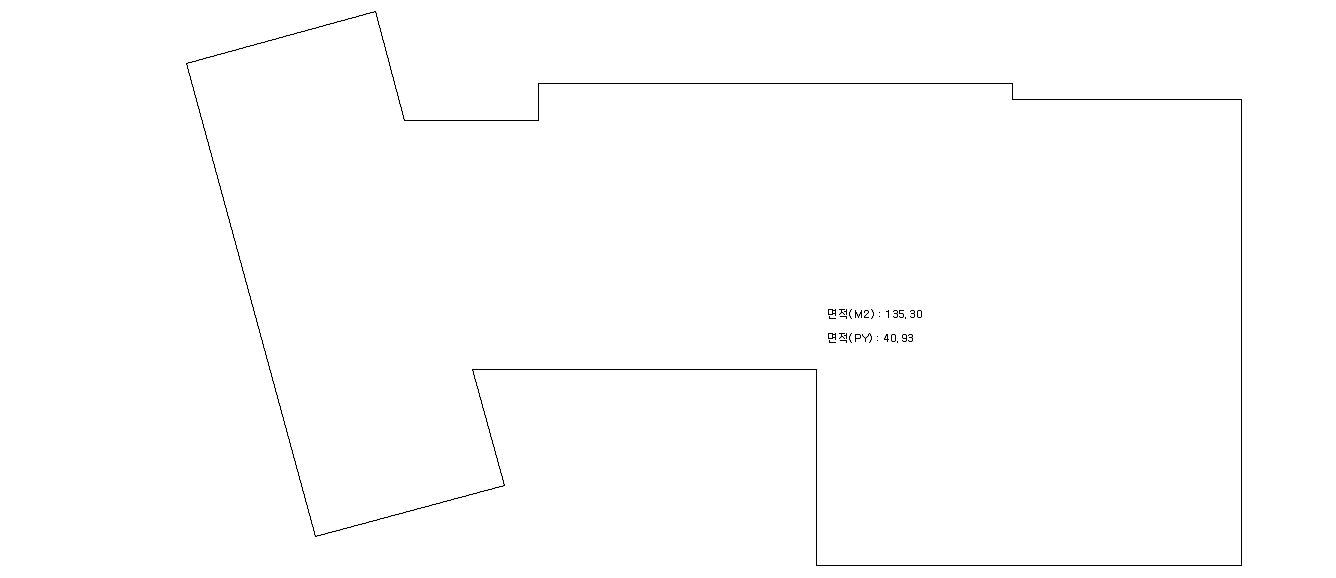 대상건물의 평면도