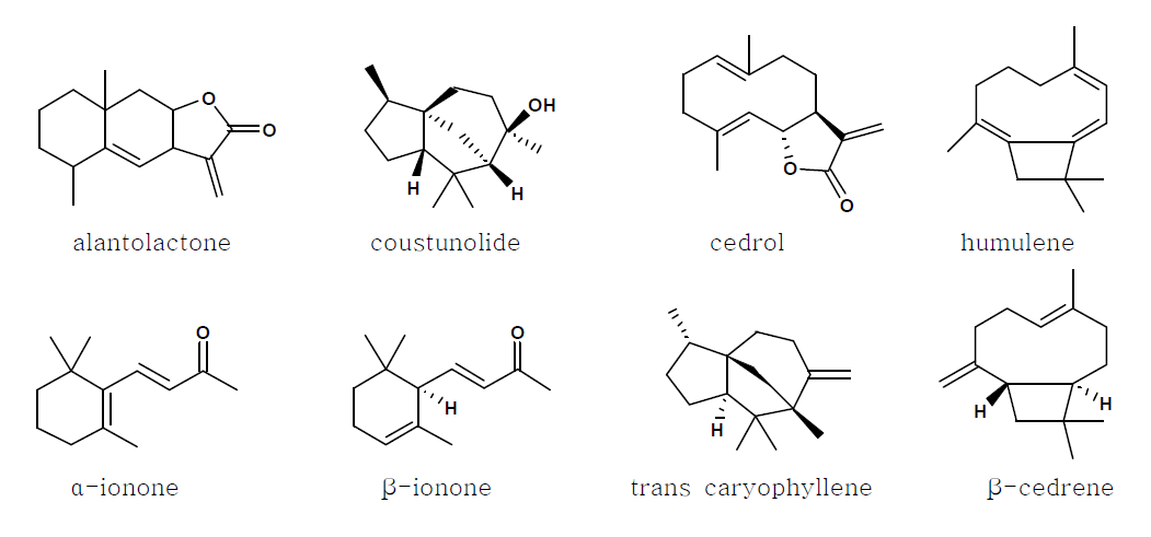 Structures of Compounds from Aucklandiae Radix
