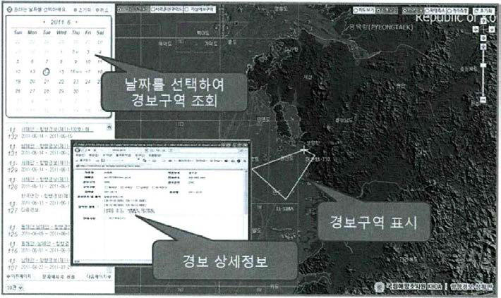 스마트폰 기반 항행경보 상황판