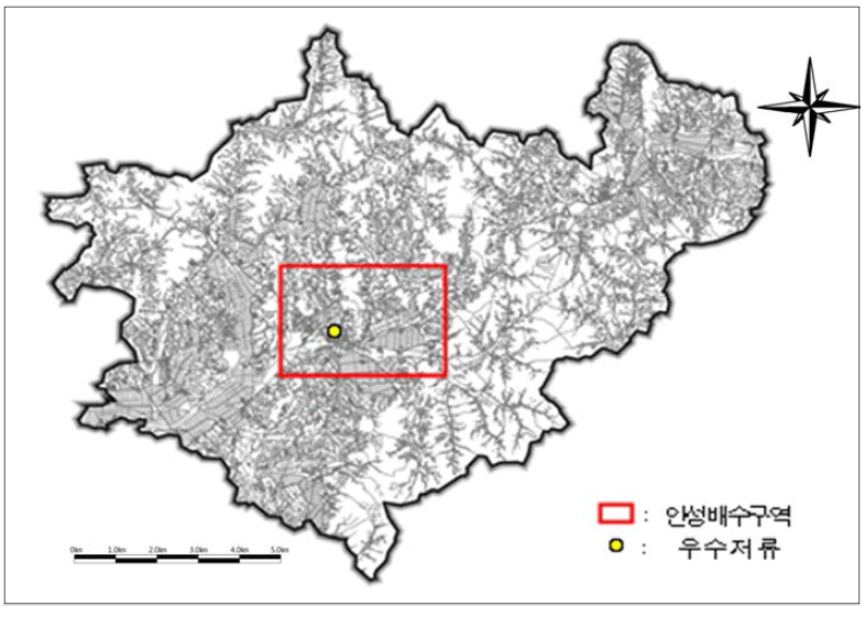 안성시 배수관망도