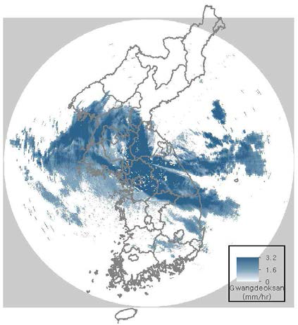 광덕산 레이더 강우장