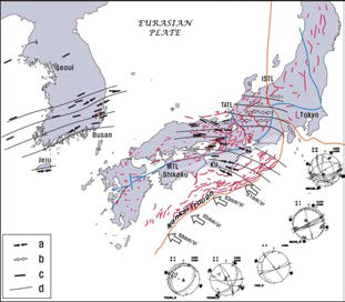 한반도 남부-서남 일본 지역의 지구조 응력장
