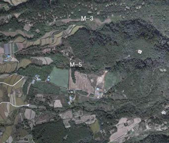 M-3, M-5 지점 일대 구글 위성사진