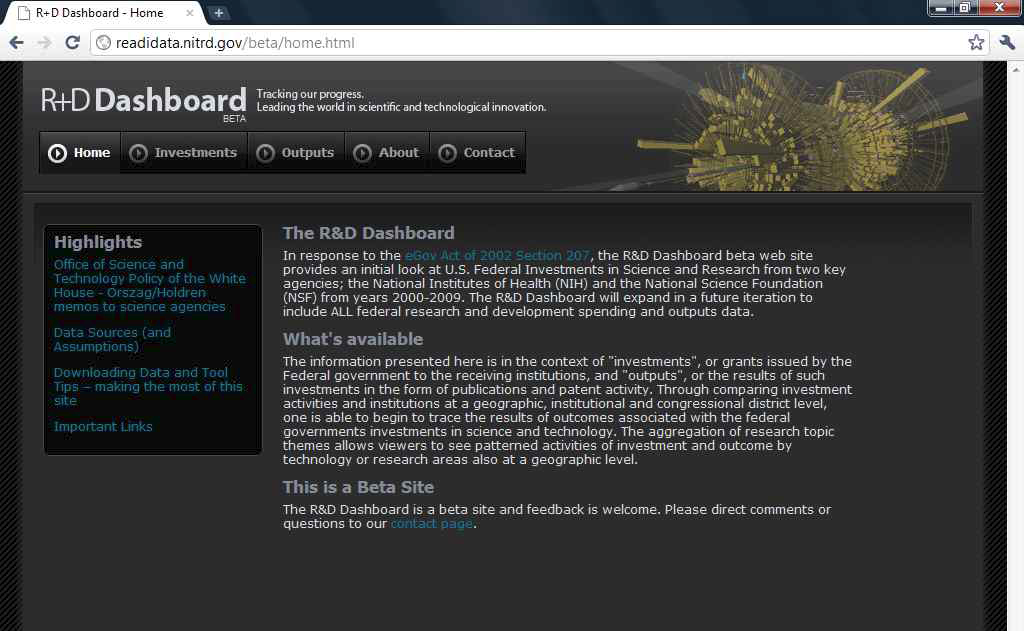 연구개발 대시보드(R&D Dashboard) 메인 화면