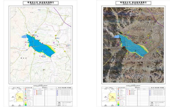 기존 홍수위험지도 및 영상기반의 홍수위험지도