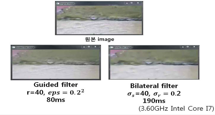 넓은 지역 추출 시 성능비교