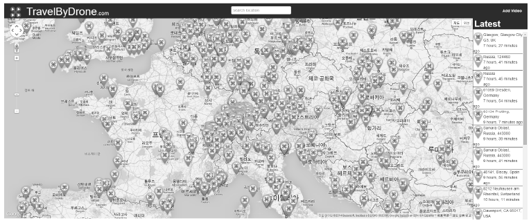 드론 촬영 동영상 공유 사이트 TravelByDrone