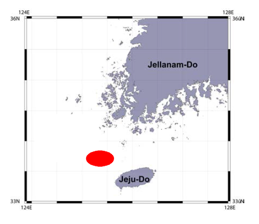 Location of the sites of selectivity experiments.