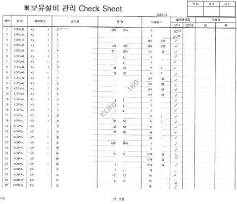 기반구조 및 설비 관리