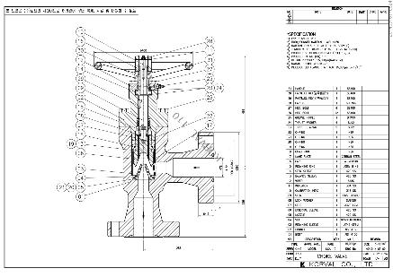 choke Valve Prototype 설계도