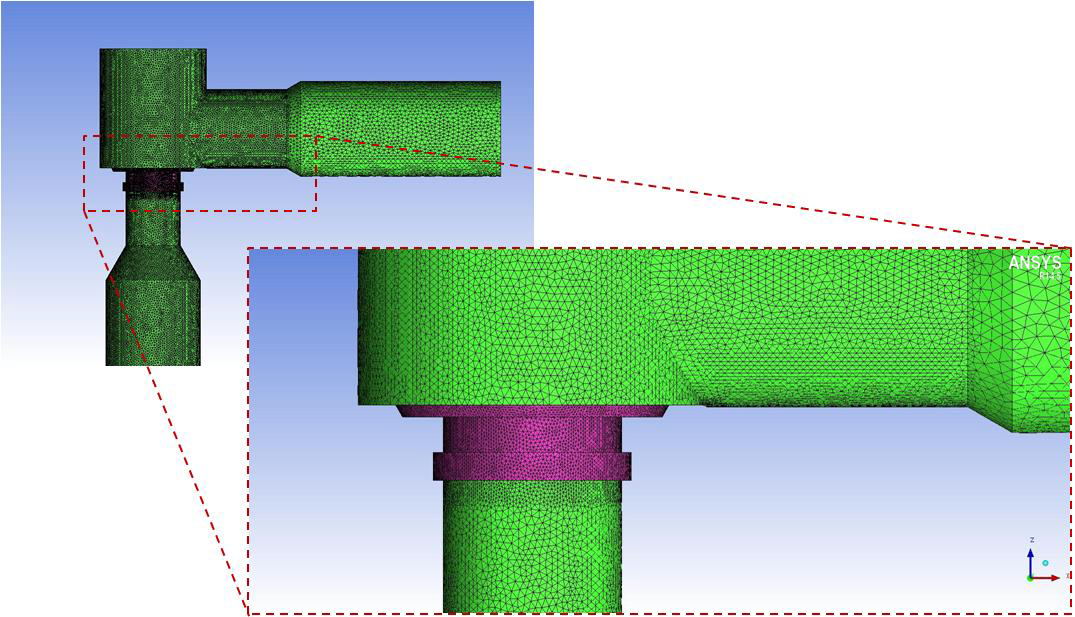 Surface Mesh Image of Flow Domain