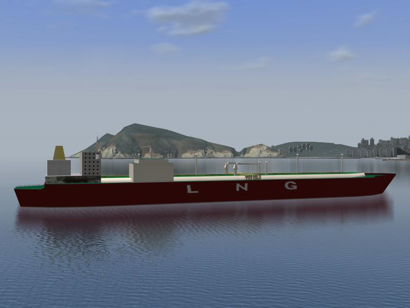 140,000 CBM급 LNG선 형상 모델