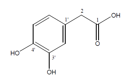 3,4-Dihydroxyphenyl acetic acid (B151B4rH3H3) (4)
