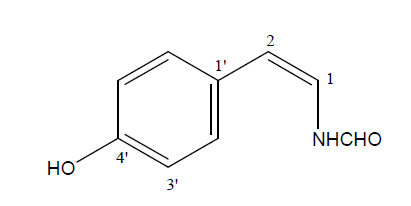 N-[2-(4-Hydroxyphenyl)ethenyl]formamide (B151B4rH1.2) (5)