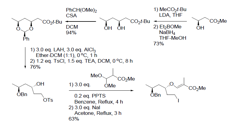 Scheme 2. Feigricolide 의 전합성 (1)