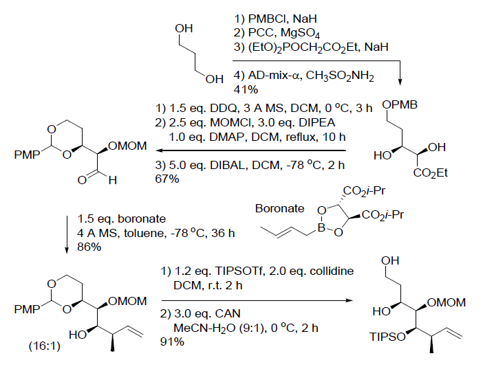 Scheme 3. amphidinolide E synthesis