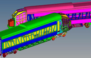 열차측면 충돌 시뮬레이션(1)
